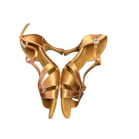 Supa Dance Dark Tan Sateen Leather designed - Picture 3 of 11